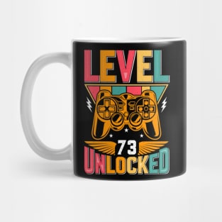 Level 73 Unlocked Awesome Since 1950 Funny Gamer Birthday Mug